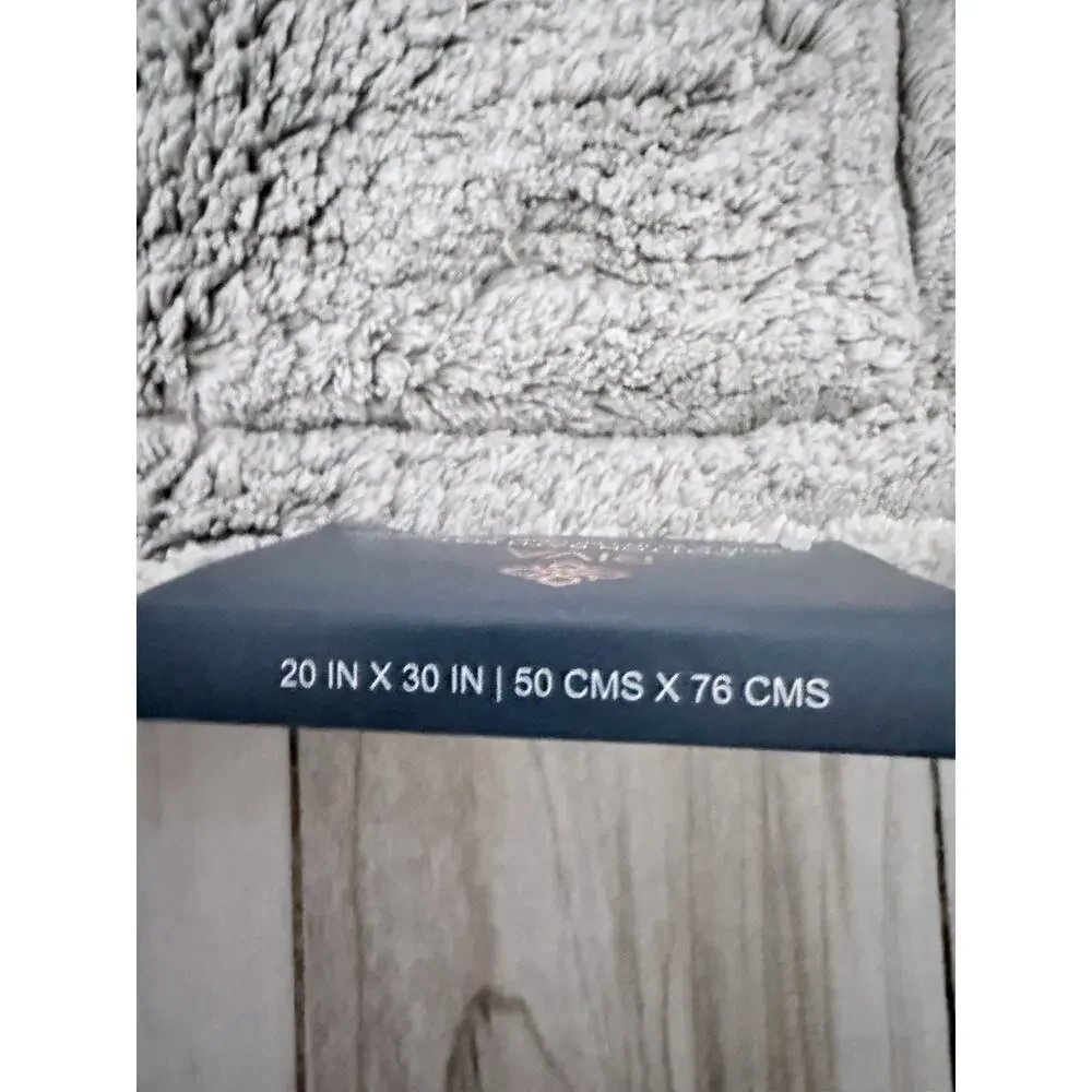 Riva Cotton Bath Mats Size 20 X 30 In Gray 2 Pack. Brand New.